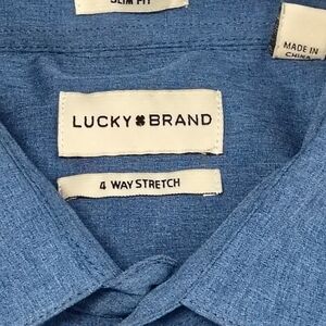 Lucky Brand Men's Denim Blue Casual Shirt